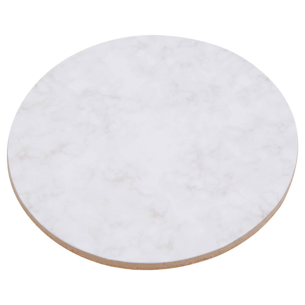 Dia 6Pc Marble Effect Assorted Cork Coasters