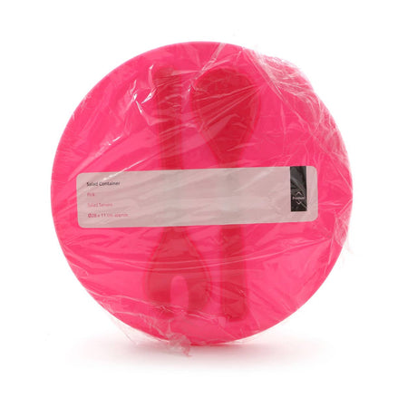 Salad Container With Pink Lid