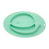 Zing Light Green Whale Food Plate