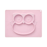 Zing Pale Pink Owl Food Plate