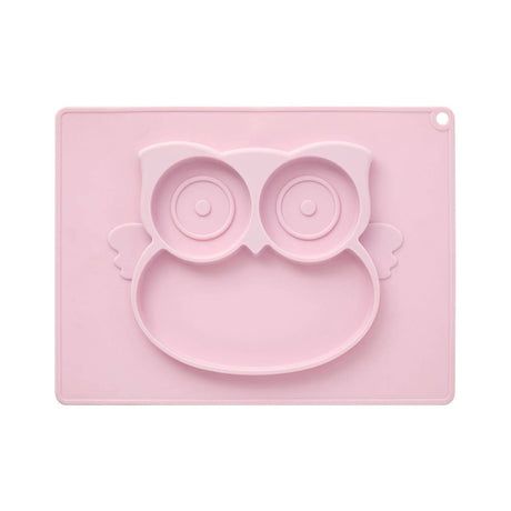 Zing Pale Pink Owl Food Plate