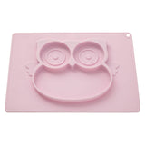 Zing Pale Pink Owl Food Plate