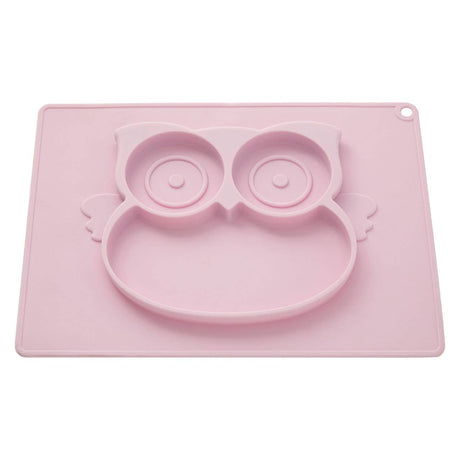 Zing Pale Pink Owl Food Plate