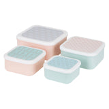 Frosted Deco Set of 4 Snack Boxes