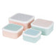 Frosted Deco Set of 4 Snack Boxes