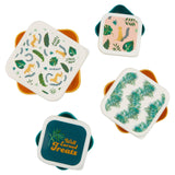 Mimo Set Of 4 Winter Palm Lunch Boxes