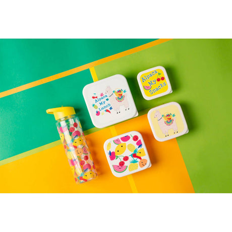 Mimo Set Of 4 Furity Alpaca Lunch Box