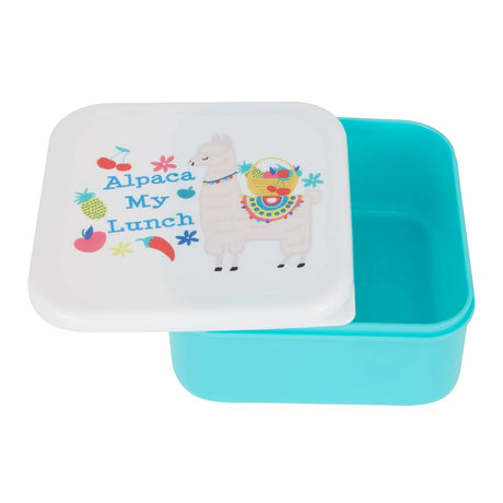 Mimo Set Of 4 Furity Alpaca Lunch Box