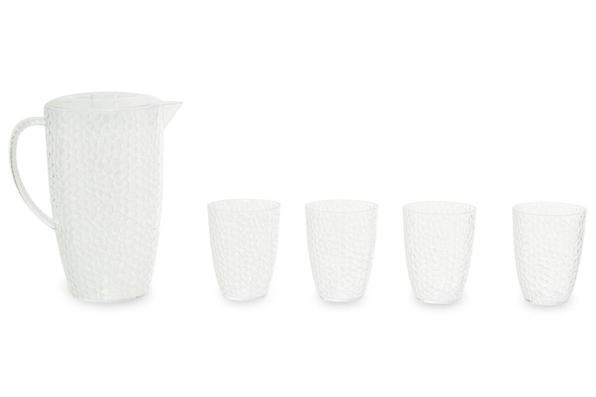 Romm 2.2L Plastic Pitcher With 4 Cups