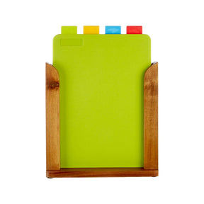 Wood Stand Chopping Boards - Set Of 4