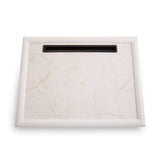 Ecru Marble Lap Tray