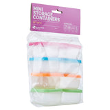 Mini Storage Plastic Containers - Set Of 8