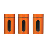 Luca Orange Set of Three Glass Storage Jars 1000ml