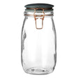 Pastel Grey Glass Jar - 1500Ml