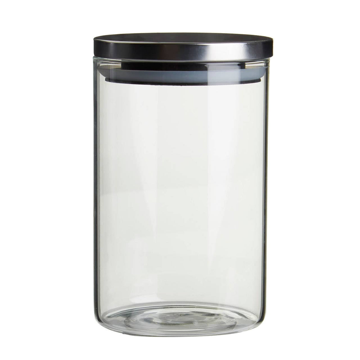Freska Glass Storage Jar with Silver Lid 990ml