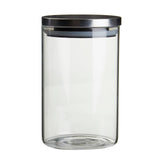 Freska Glass Storage Jar with Silver Lid 990ml