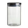 Freska Glass Storage Jar with Silver Lid 990ml