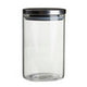Freska Glass Storage Jar with Silver Lid 990ml