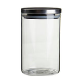Freska Glass Storage Jar with Silver Lid 990ml