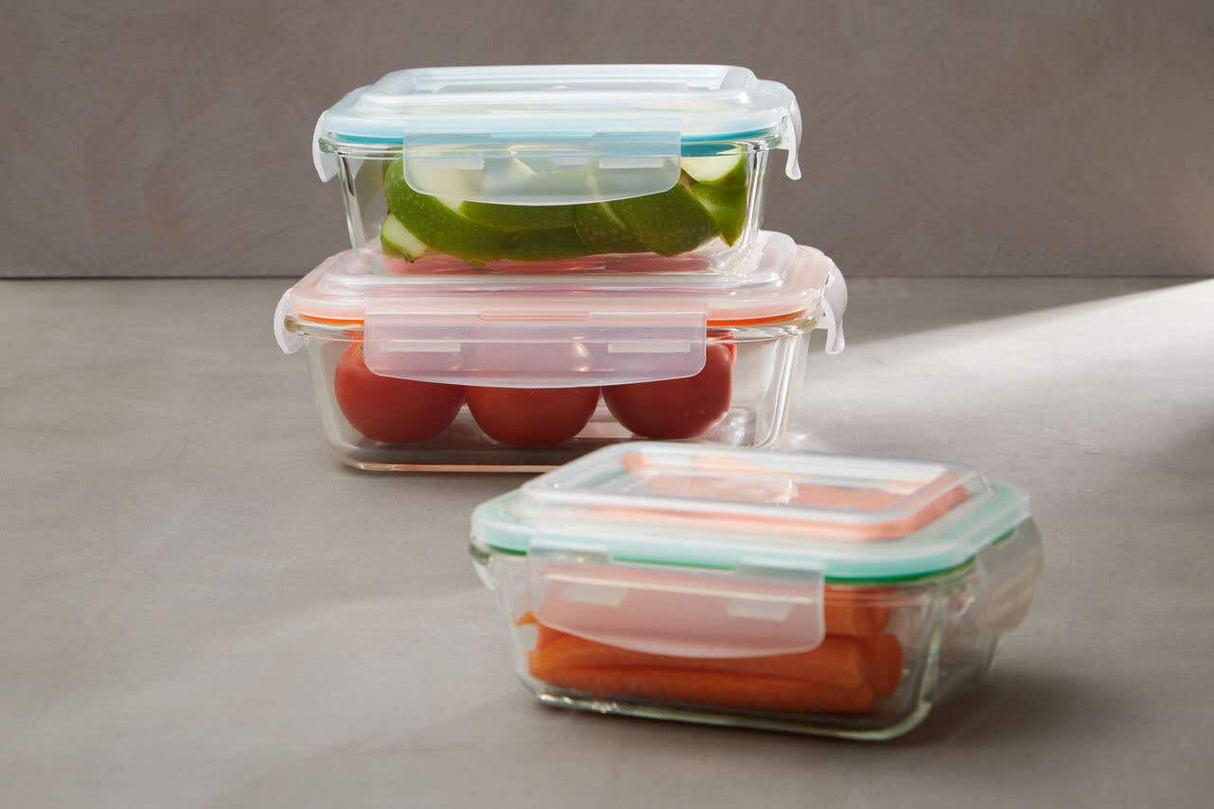 Freska Rectangular Glass Containers