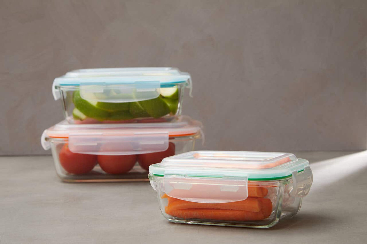 Freska Rectangular Glass Containers