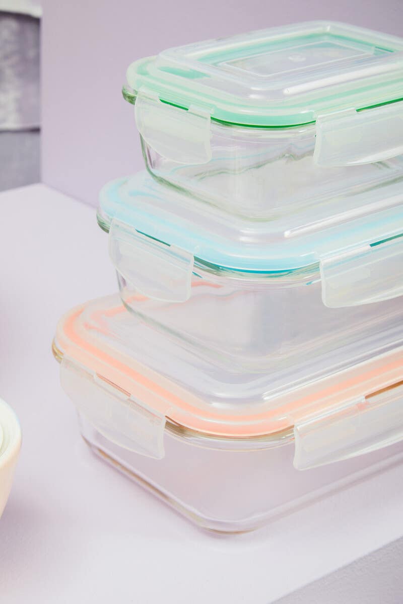 Freska Rectangular Glass Containers
