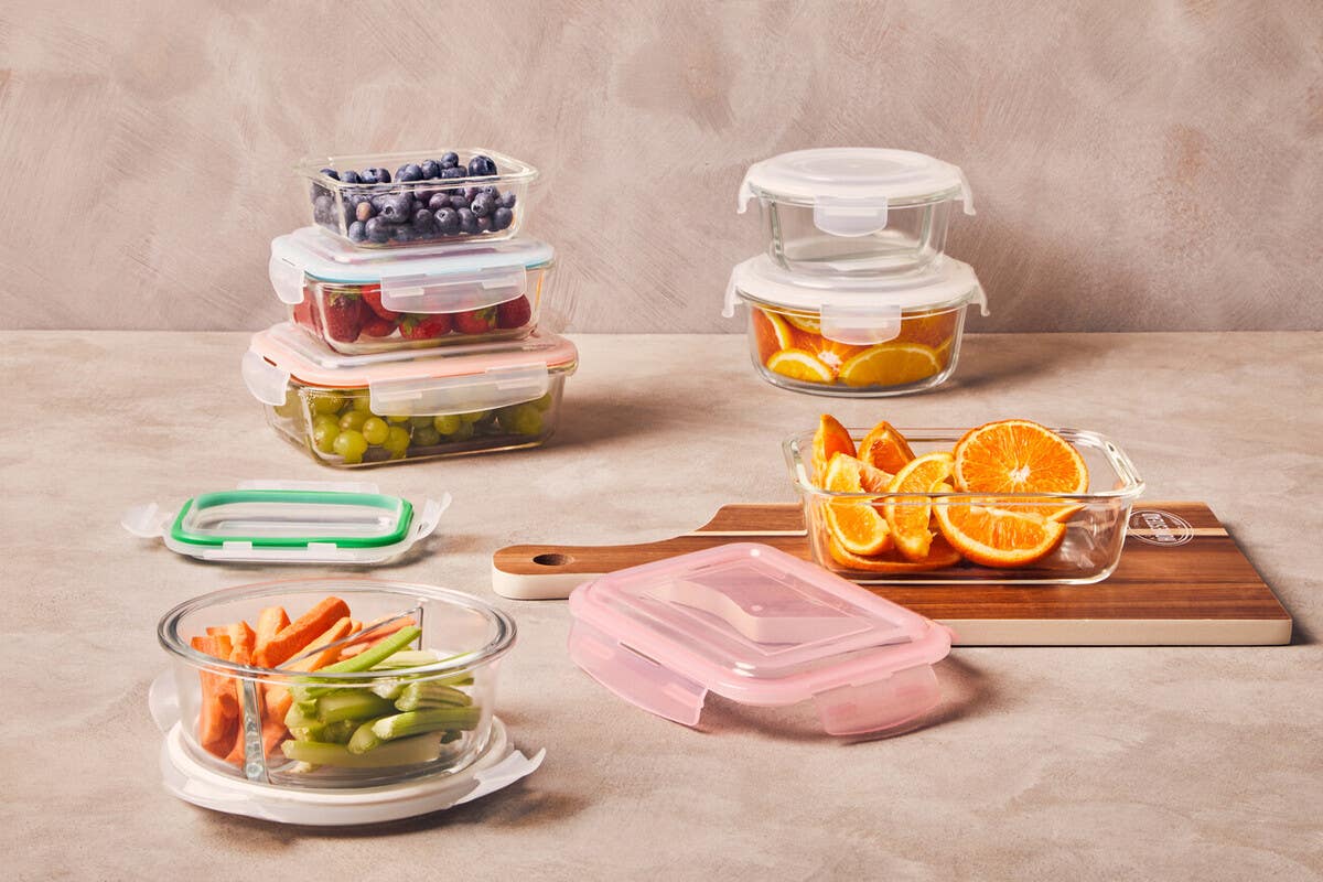 Freska Rectangular Glass Containers