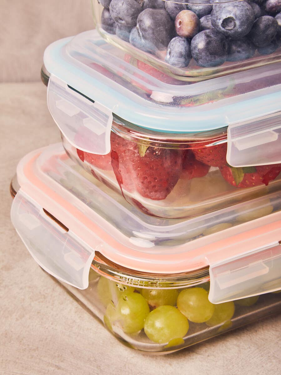 Freska Rectangular Glass Containers