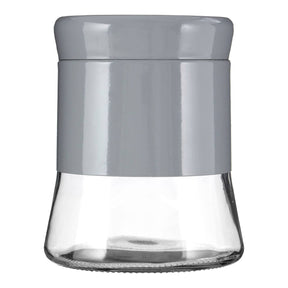 Grey Steel Wrap Glass Storage Jar - 800Ml