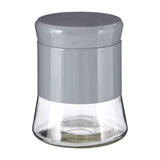 Grey Steel Wrap Glass Storage Jar - 800Ml