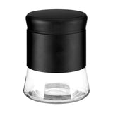 Black Steel Wrap Glass Storage Jar - 800Ml