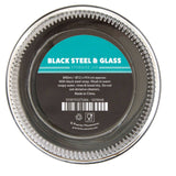 Black Steel Wrap Glass Storage Jar - 800Ml