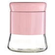 Pink Steel Wrap Glass Storage Jar - 800Ml
