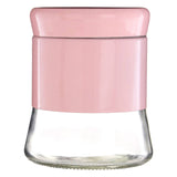 Pink Steel Wrap Glass Storage Jar - 800Ml