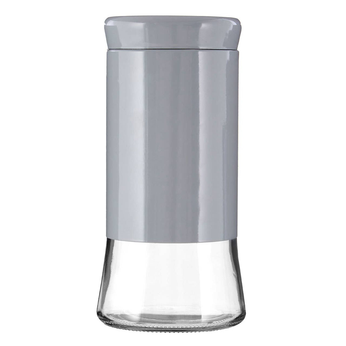 Grey Steel Wrap Glass Storage Jar - 1500Ml
