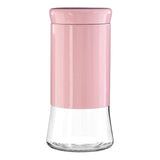 Pink Steel Wrap Glass Storage Jar - 1500Ml