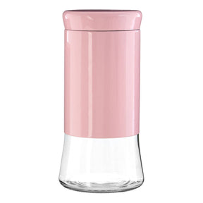 Pink Steel Wrap Glass Storage Jar - 1500Ml