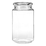 Hexagonal Glass Storage Jar - 1050Ml