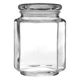 Hexagonal Glass Storage Jar - 780Ml