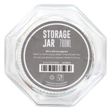 Hexagonal Glass Storage Jar - 780Ml