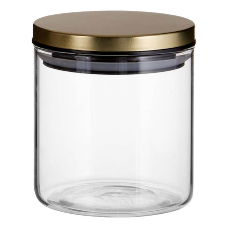 Freska Gold Lid Storage Jar - 550Ml