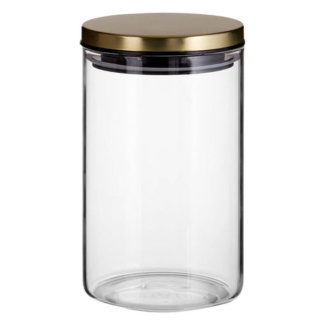 Freska Gold Lid Storage Jar - 950Ml