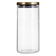Freska Gold Lid Storage Jar - 1300Ml