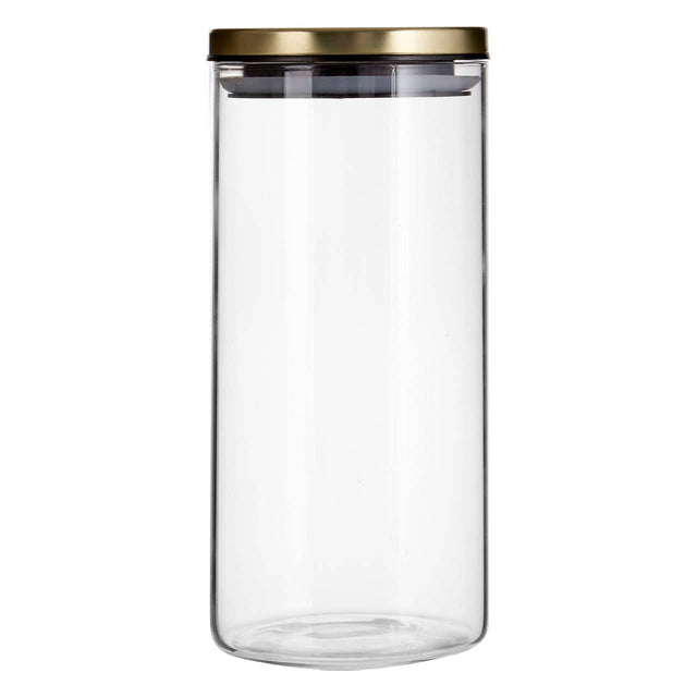 Freska Gold Lid Storage Jar - 1300Ml