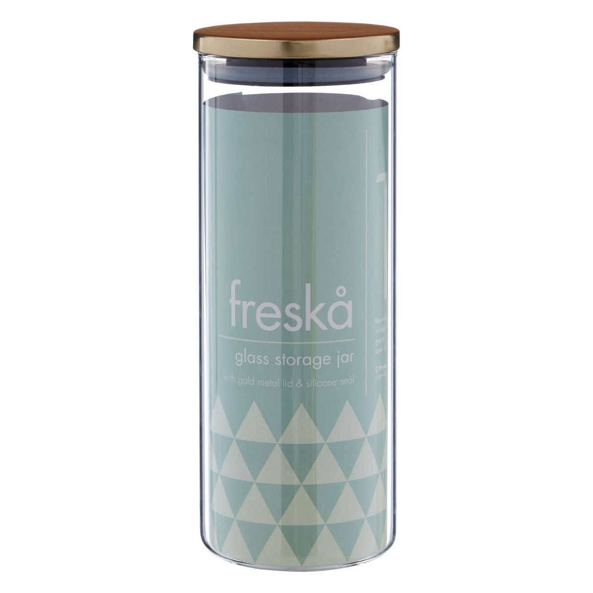 Freska Gold Lid Storage Jar - 1600Ml