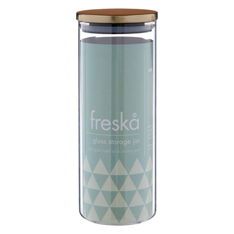 Freska Gold Lid Storage Jar - 1600Ml