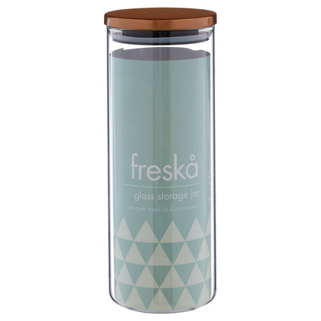 Freska Rose Gold Lid Storage Jar - 1600Ml