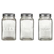 Embossed Glass Jars With Silver Finish Lids