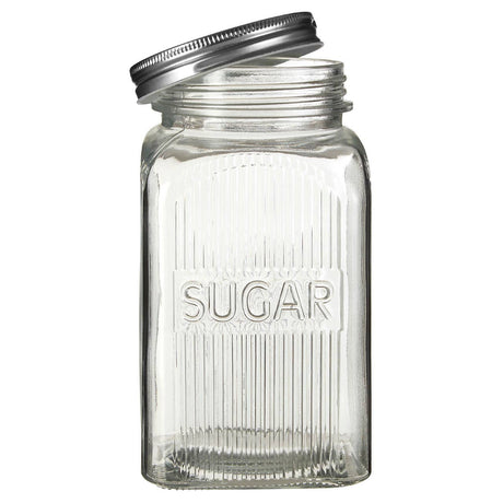 Embossed Glass Jars With Silver Finish Lids