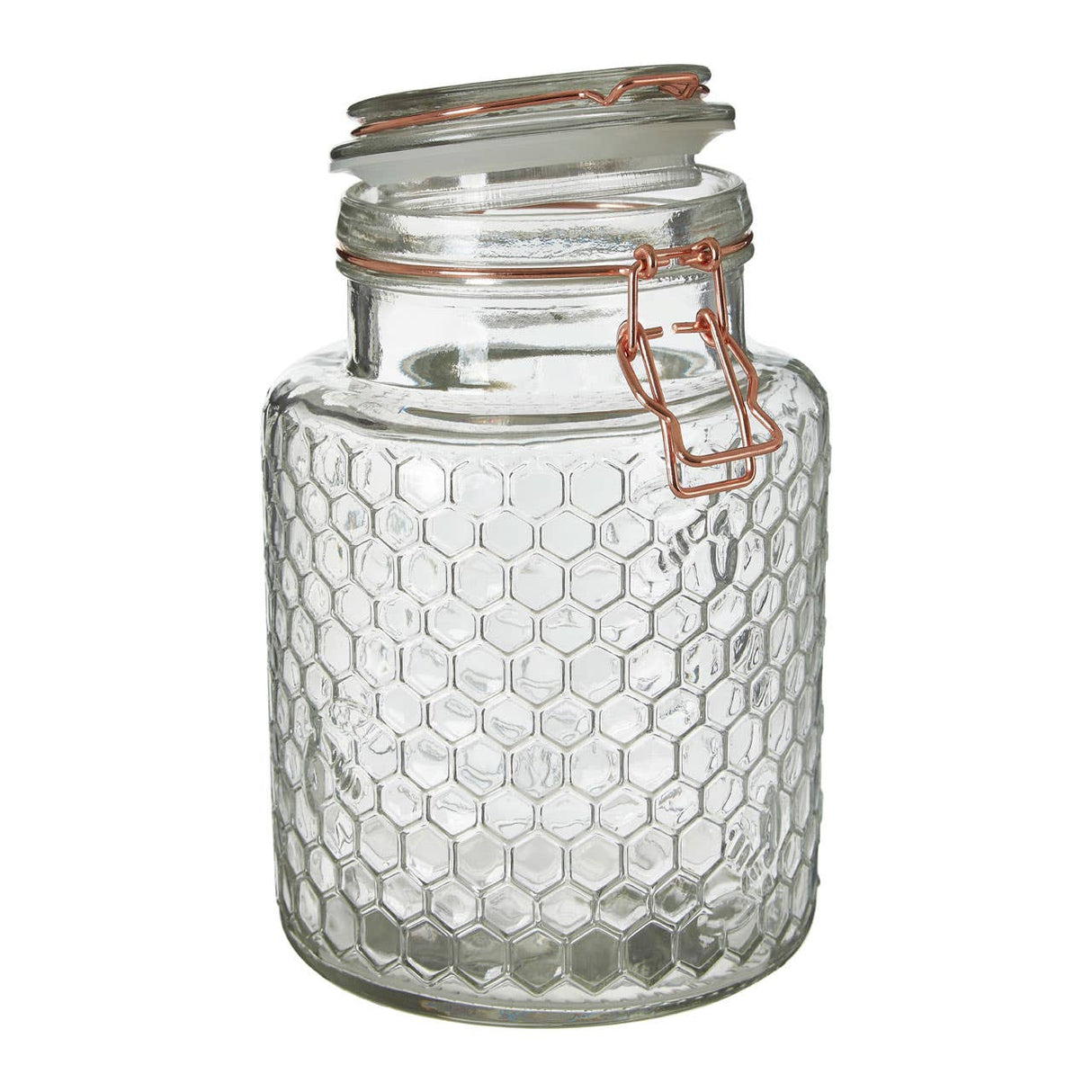 Apiary Rose Gold Wire Small Glass Jar